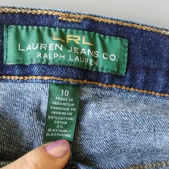 Lauren Ralph Lauren Classic Straight Women's Jeans Size 10 US - Dark wash Blue - Picture 7 of 14